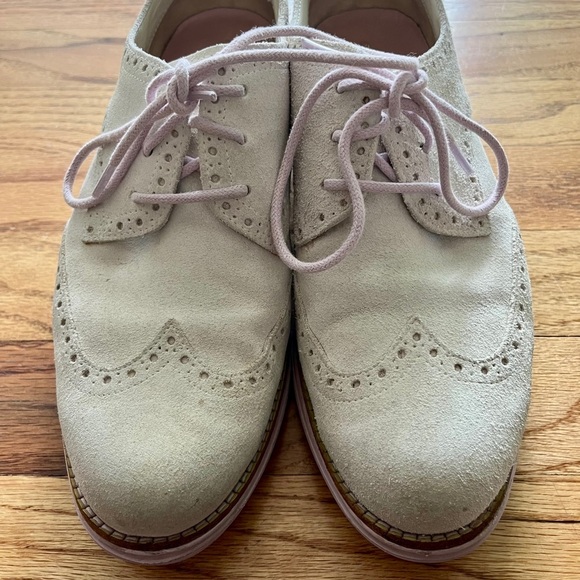 Cole Haan - Lunargrand Off white Oxford Brogues with Wingtip Detailing Size 8.5 - Picture 1 of 9